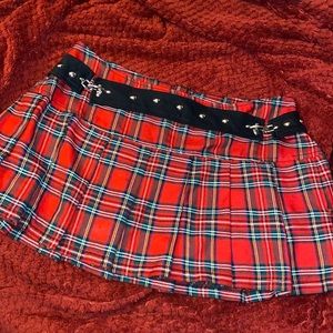 Red Plaid Tripp Skirt
